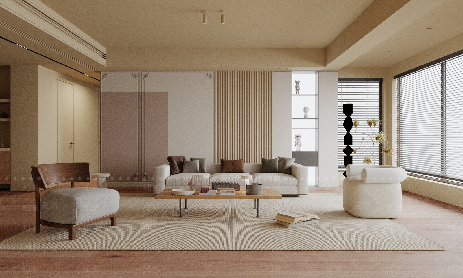 轻法式简约客厅3D模型下载【ID:1149484146】