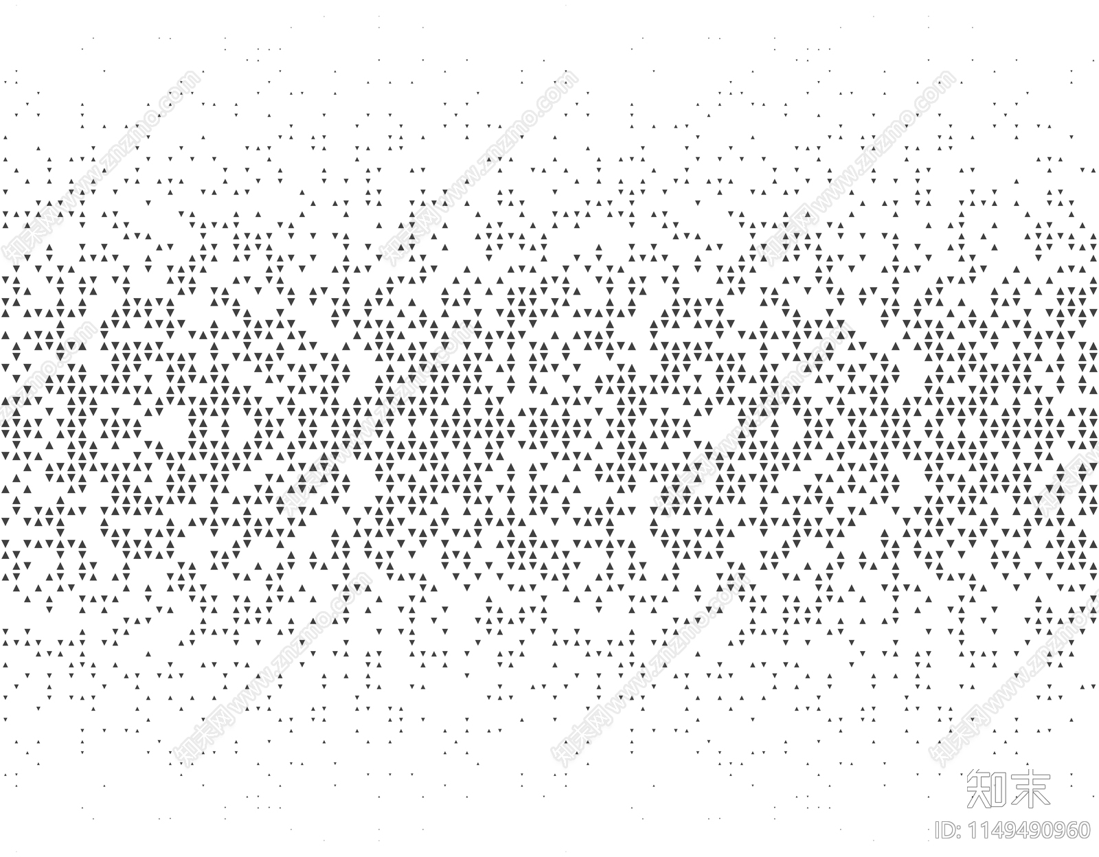 黑白渐变三角形穿孔板金属板镂空板冲孔板黑白凹凸贴图下载【ID:1149490960】