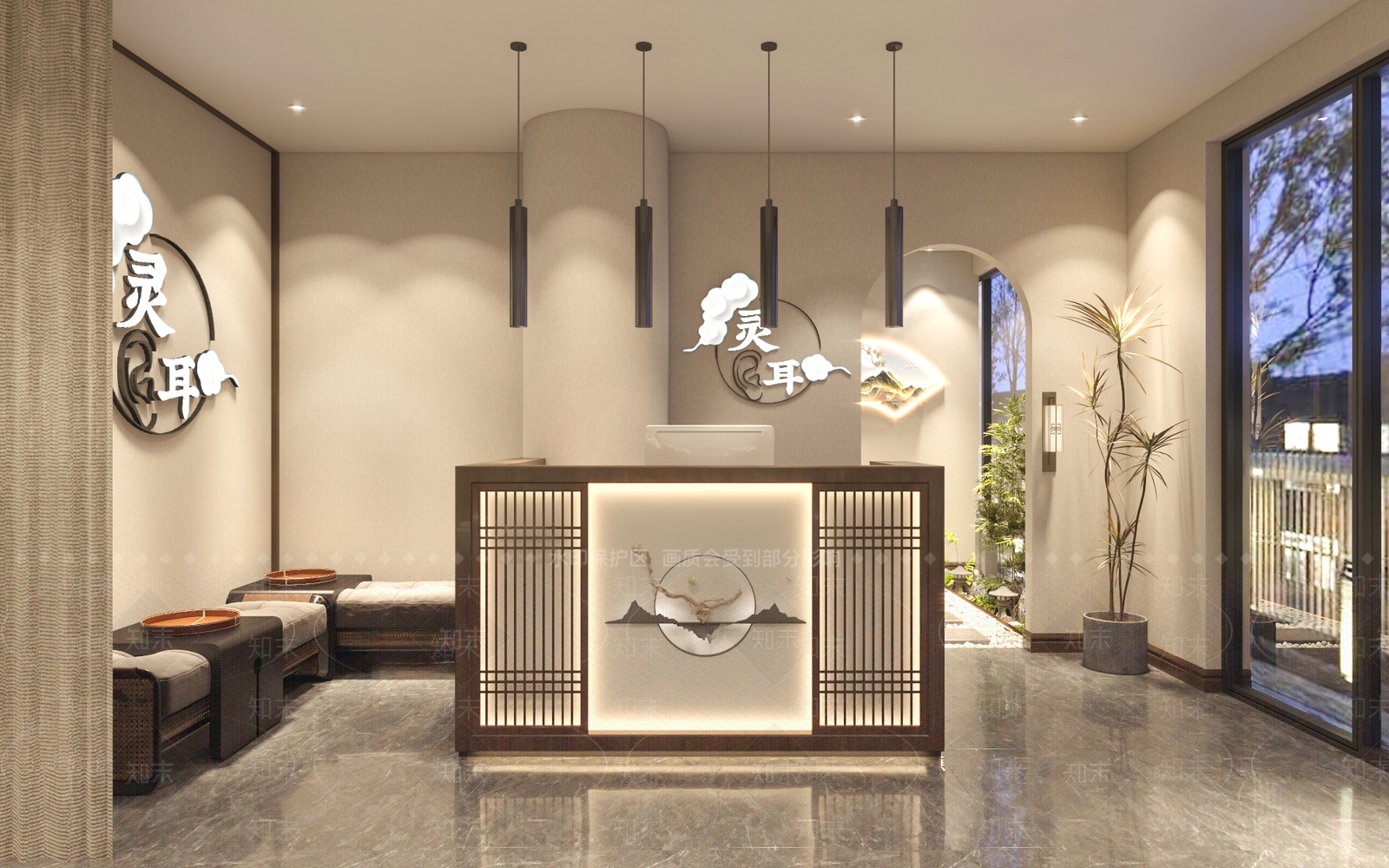 新中式采耳3D模型下载【ID:1149494964】