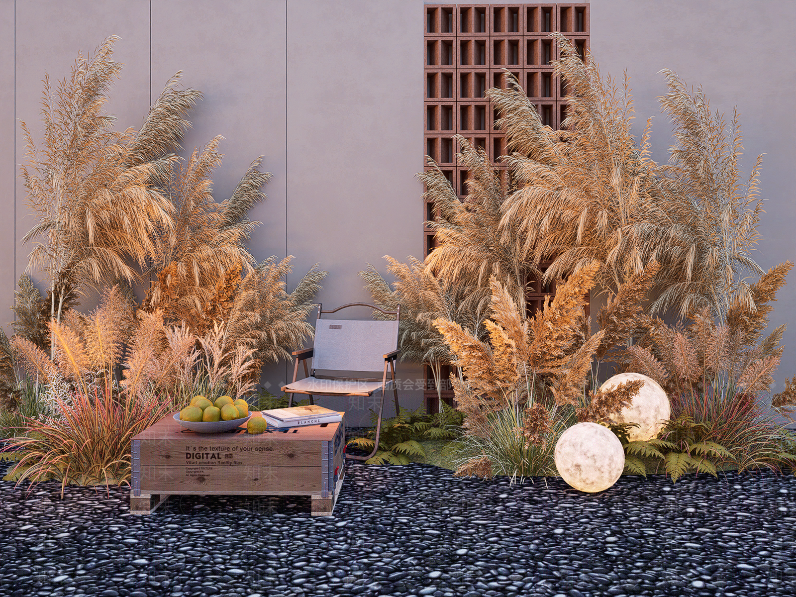 芦苇植物组合SU模型下载【ID:1149497053】