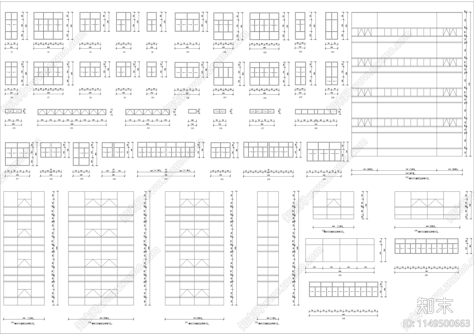 某大学教学楼建筑cad施工图下载【ID:1149500663】