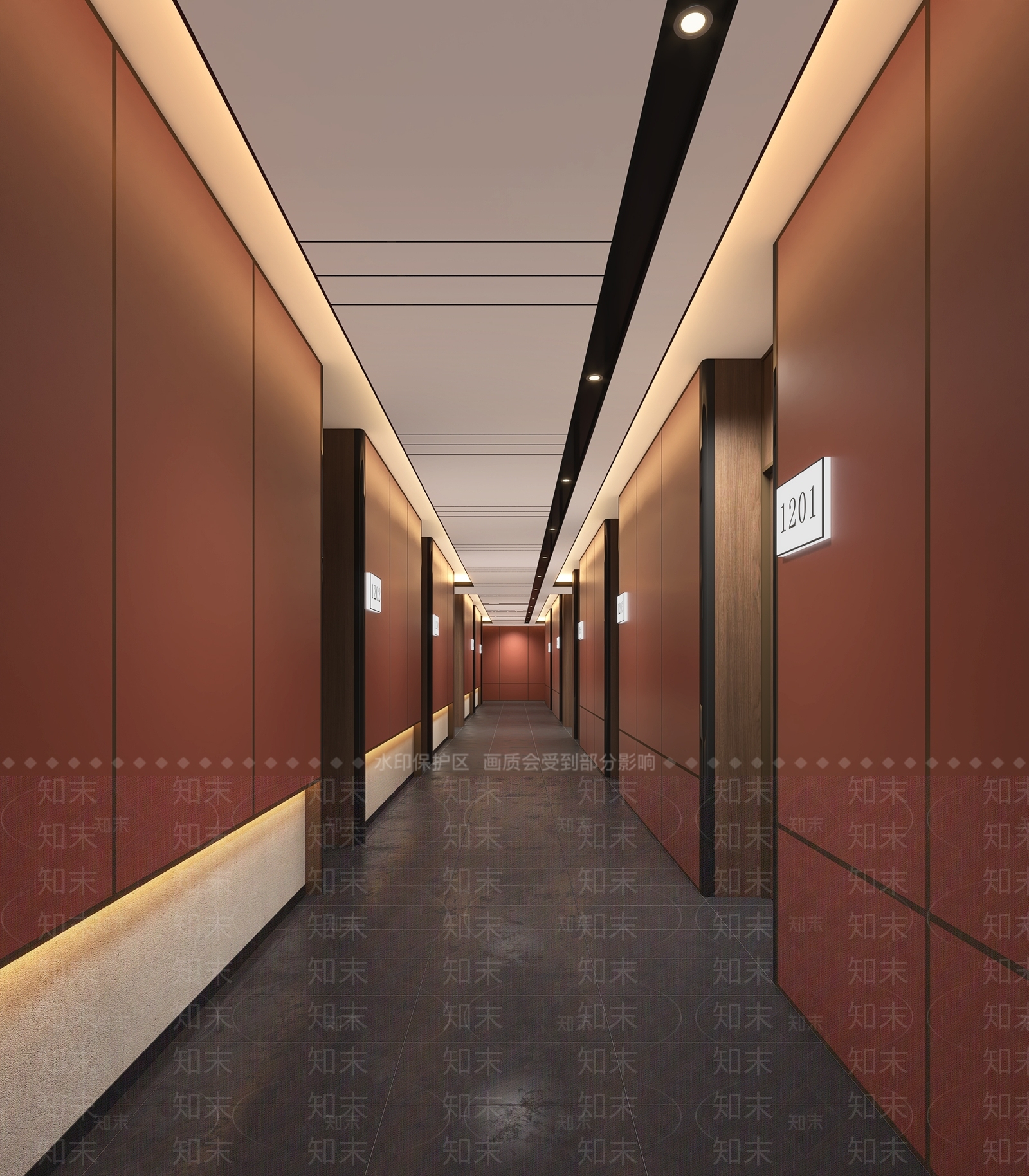 酒店过道3D模型下载【ID:1149503615】