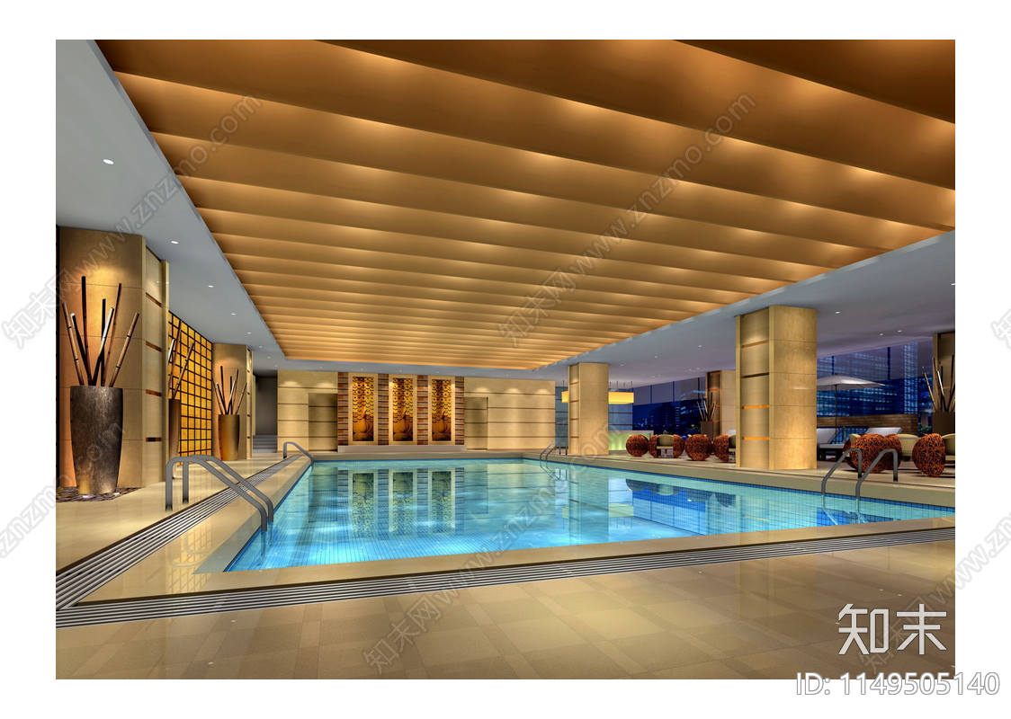 五星级商务酒店设计平面布置图施工图下载【ID:1149505140】