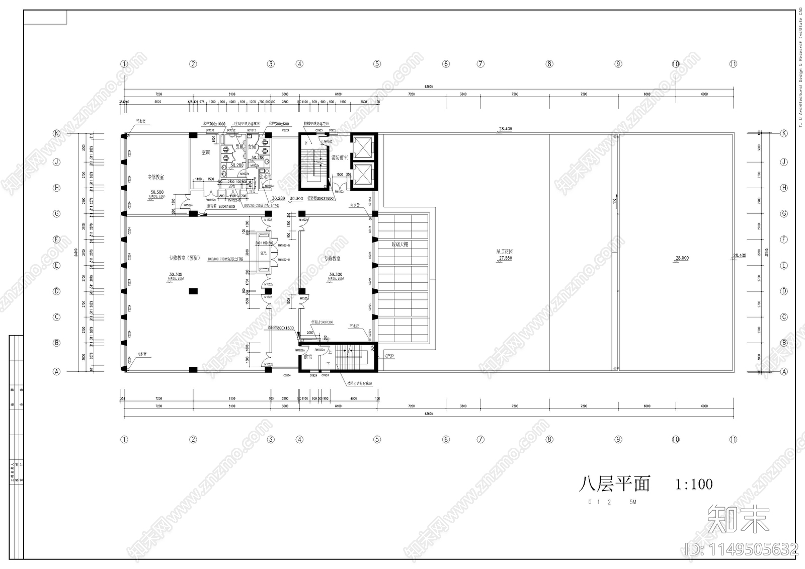 某校区教学综合楼施工图施工图下载【ID:1149505632】