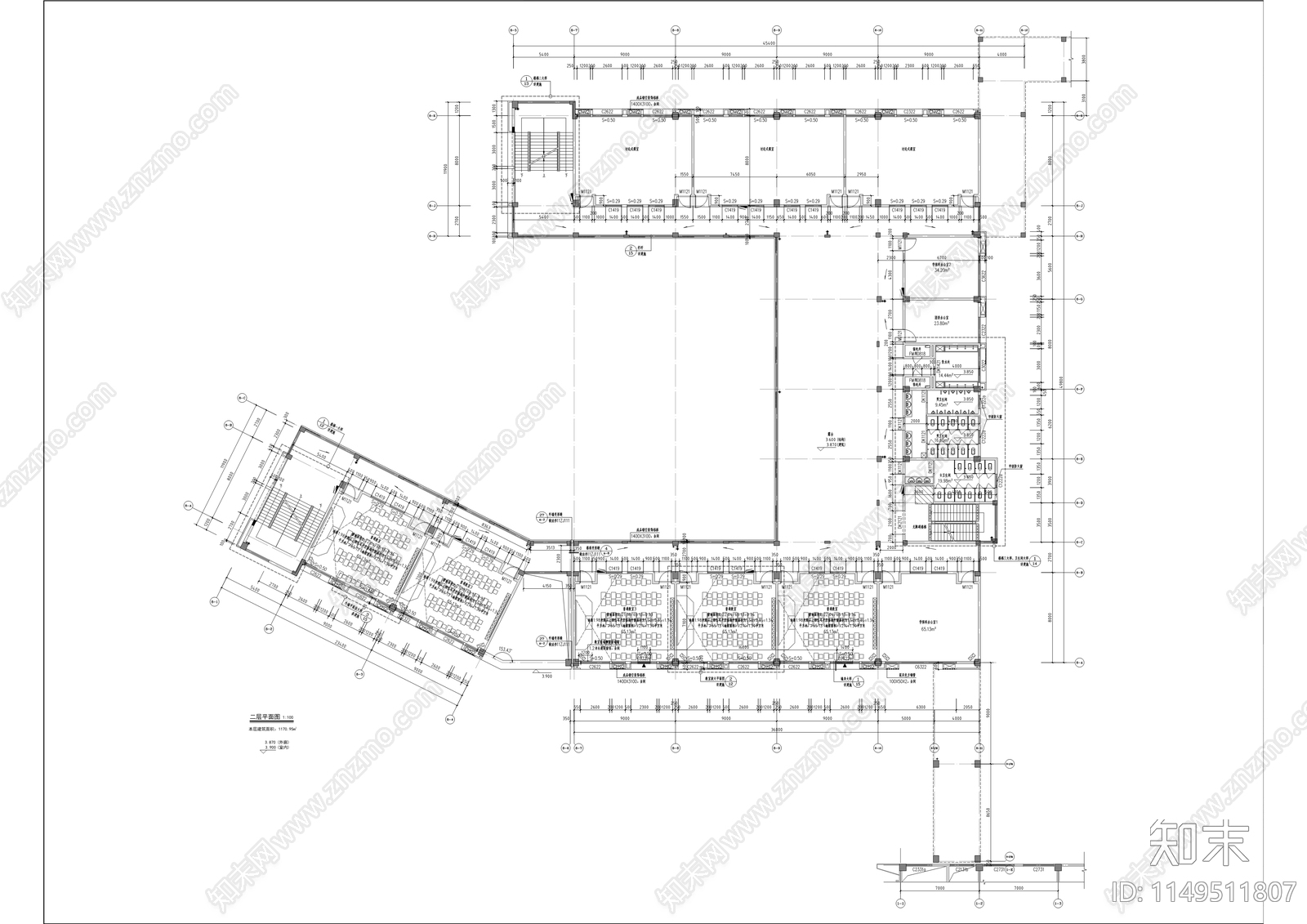 交通运输职业学校迁建工程cad施工图下载【ID:1149511807】