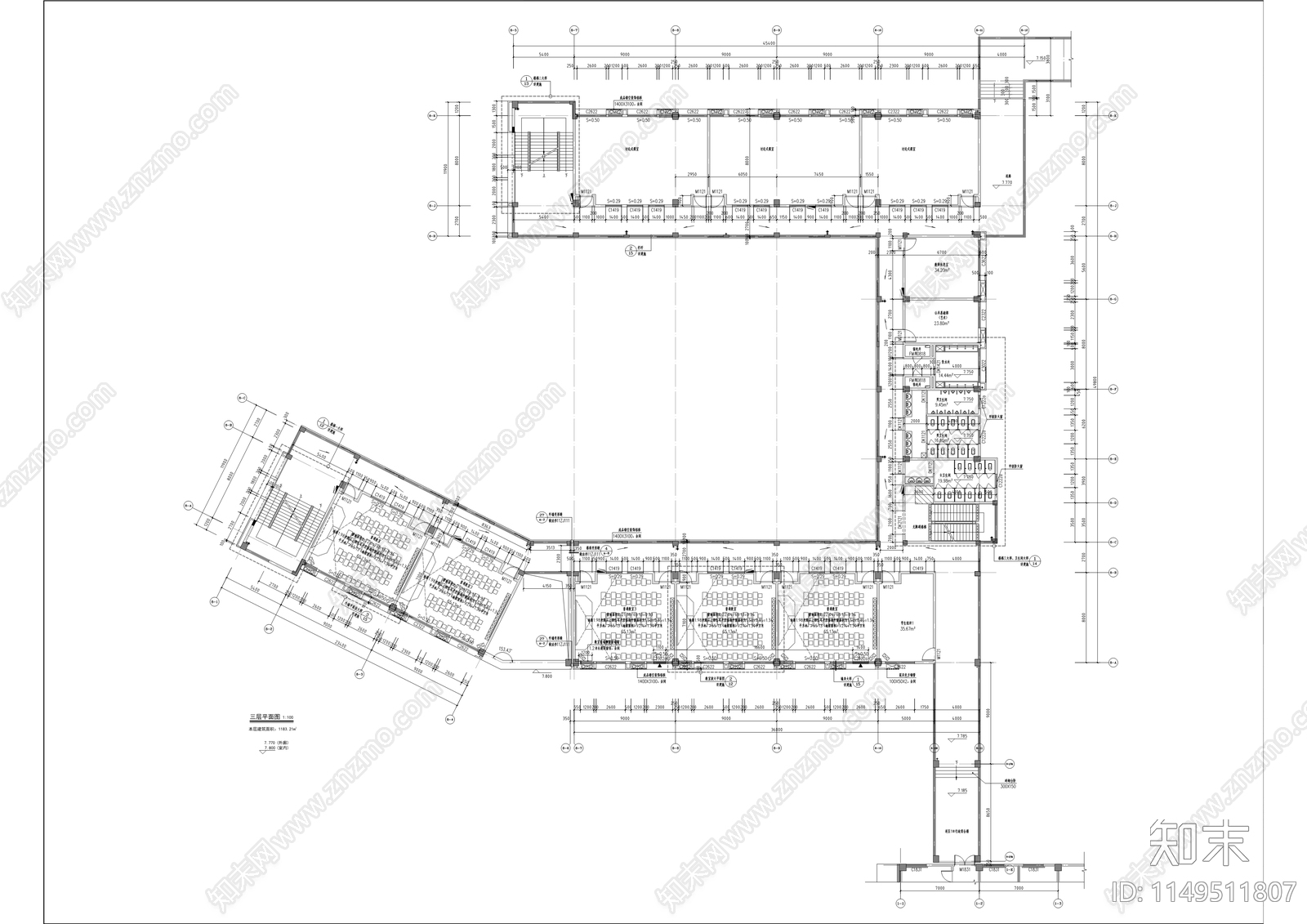 交通运输职业学校迁建工程cad施工图下载【ID:1149511807】