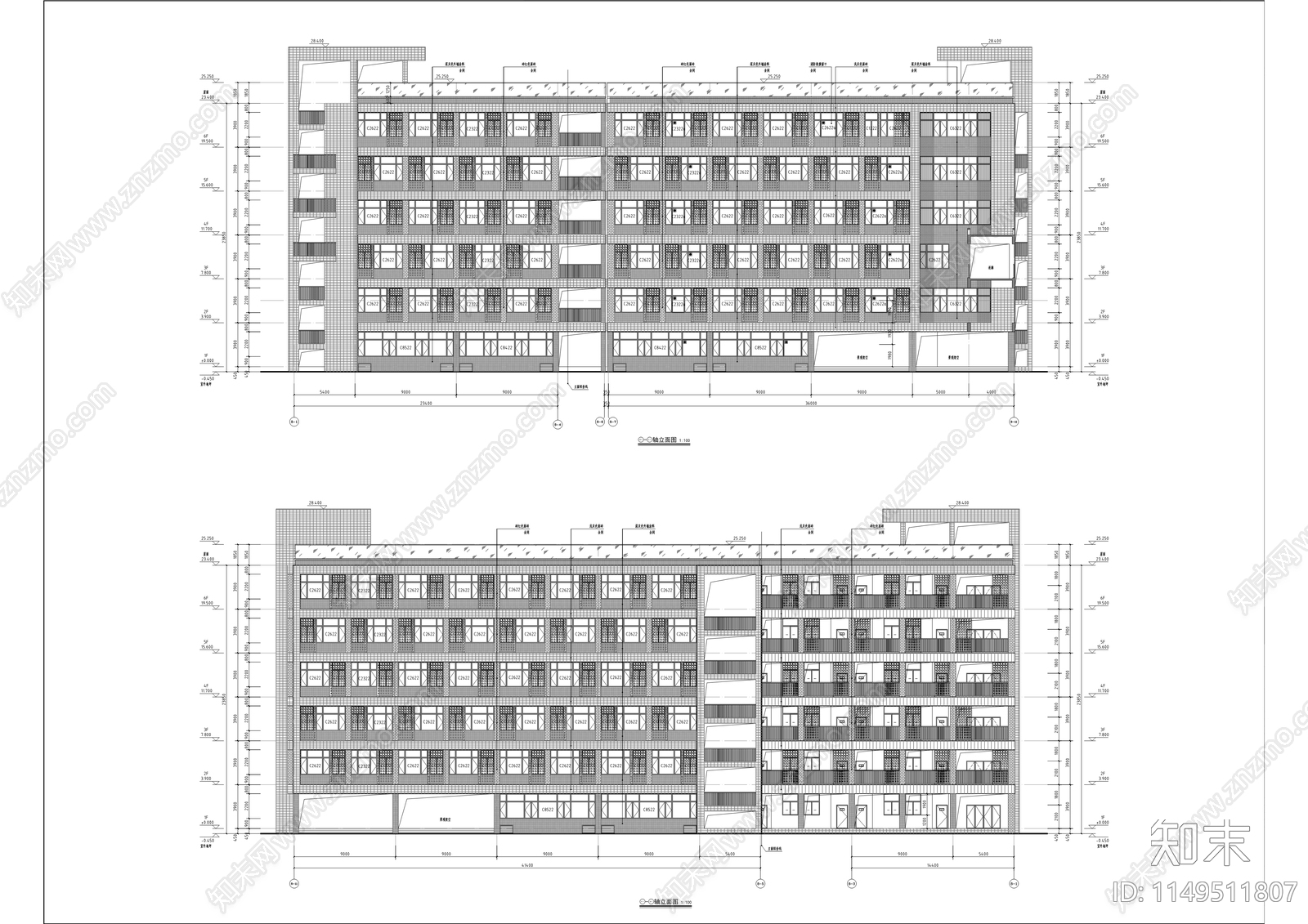 交通运输职业学校迁建工程cad施工图下载【ID:1149511807】