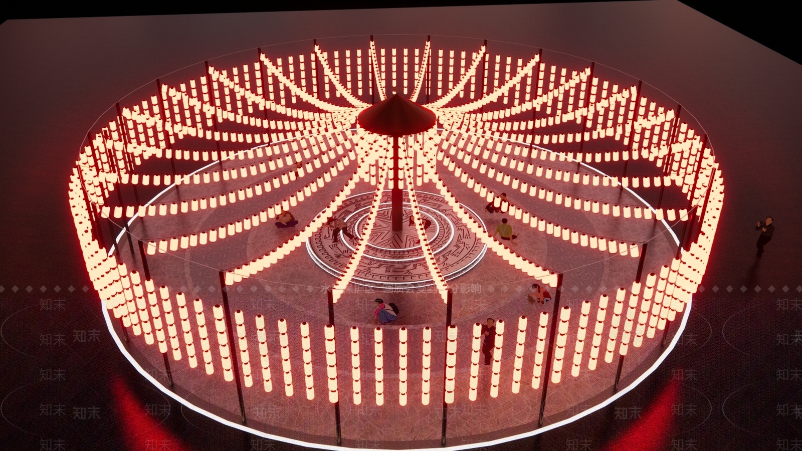 中式红灯笼SU模型下载【ID:1149664451】