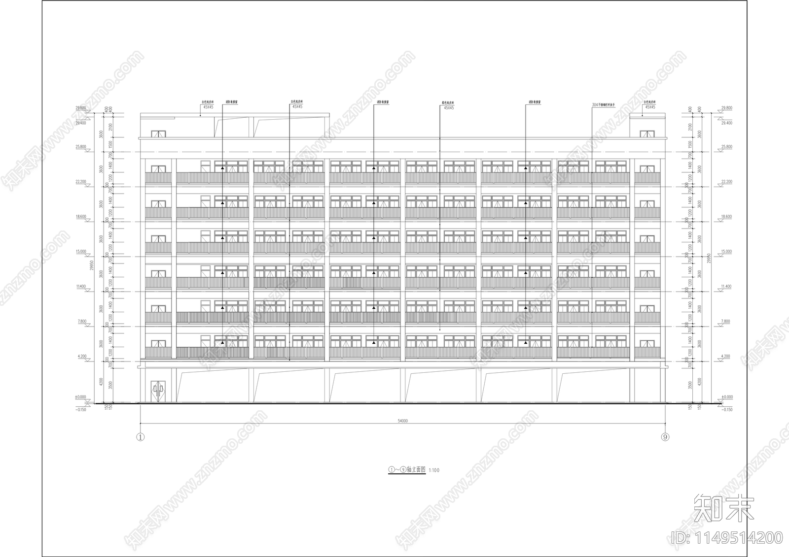 麻章校区学生宿舍及教学楼项目cad施工图下载【ID:1149514200】