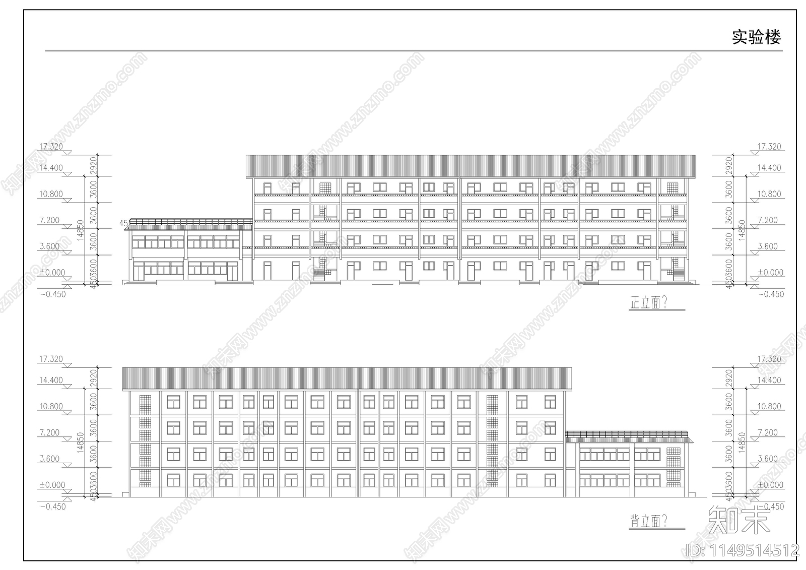 农村中学扩建工程cad施工图下载【ID:1149514512】