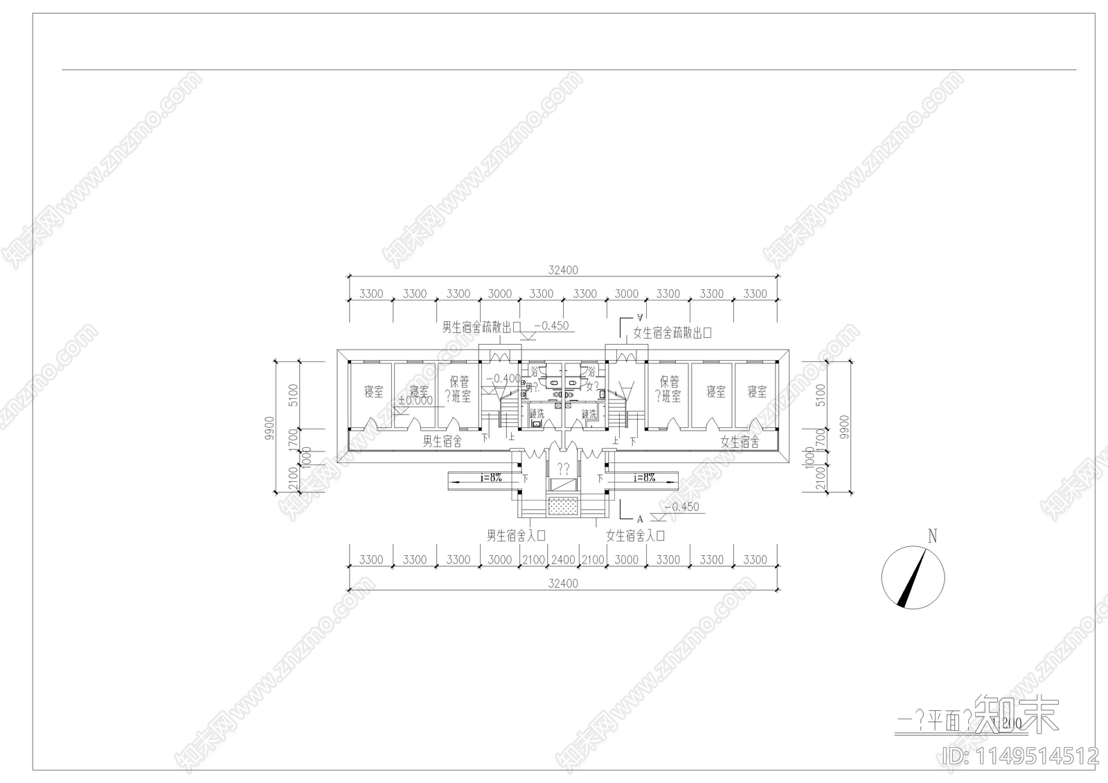 农村中学扩建工程cad施工图下载【ID:1149514512】