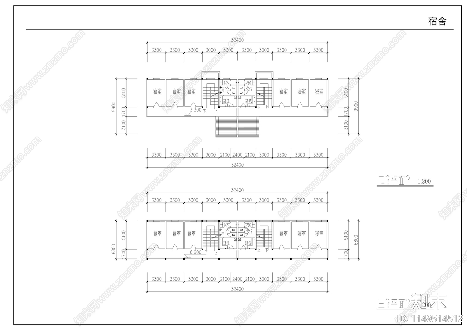 农村中学扩建工程cad施工图下载【ID:1149514512】