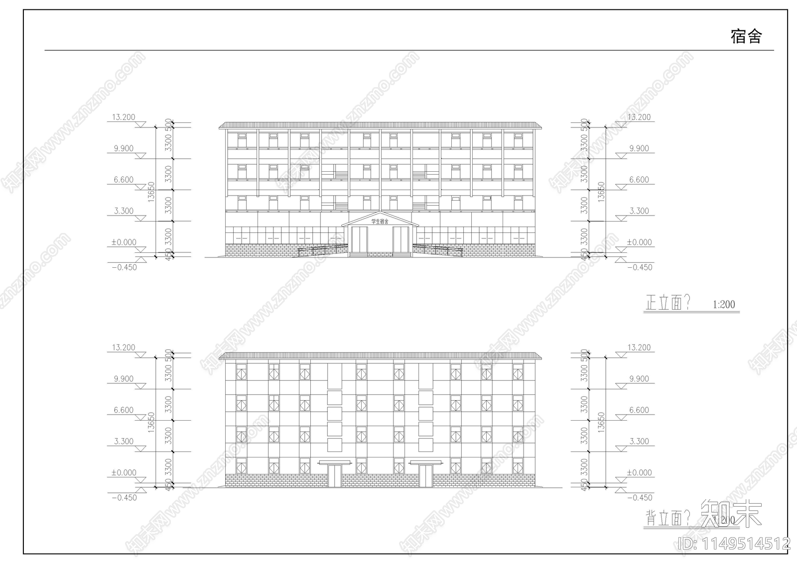 农村中学扩建工程cad施工图下载【ID:1149514512】