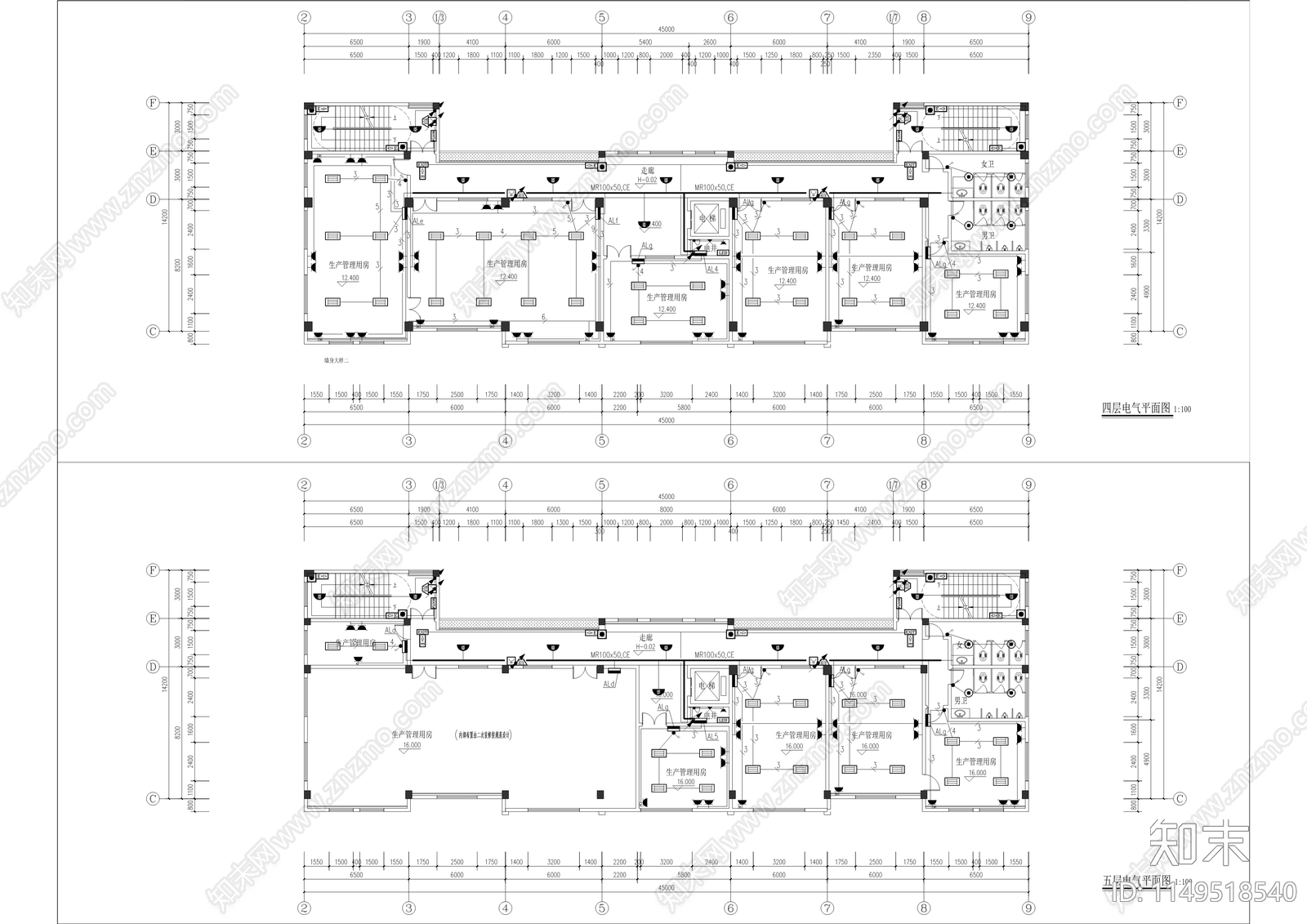 邮政分公司综合生产楼建设工程cad施工图下载【ID:1149518540】