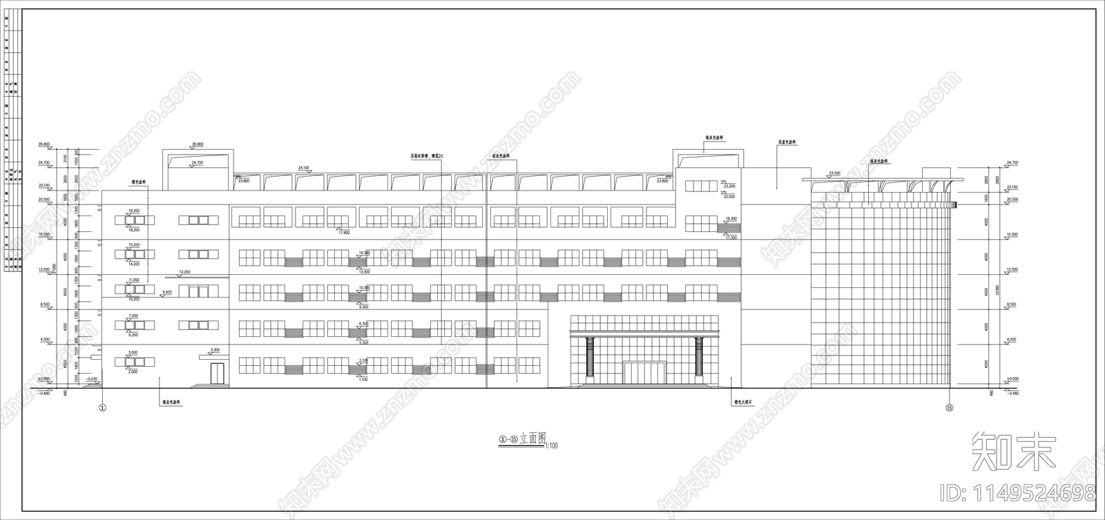 某电子厂建筑cad施工图下载【ID:1149524698】