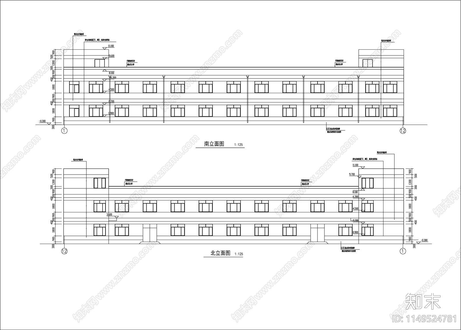 某公司厂房建筑cad施工图下载【ID:1149524781】