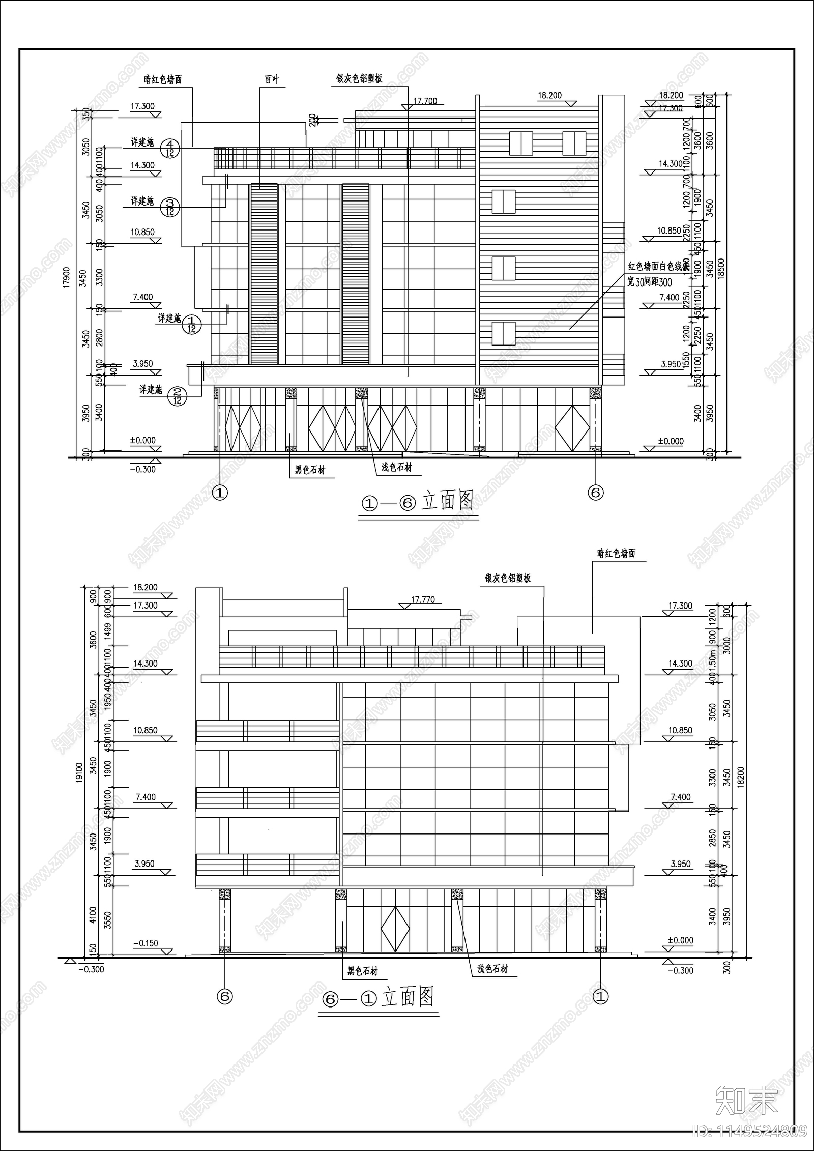 农贸市场建筑施工图cad施工图下载【ID:1149524809】