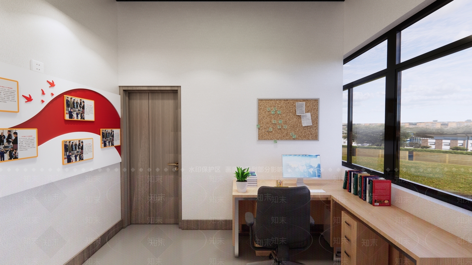 现代党建空间SU模型下载【ID:1149560082】