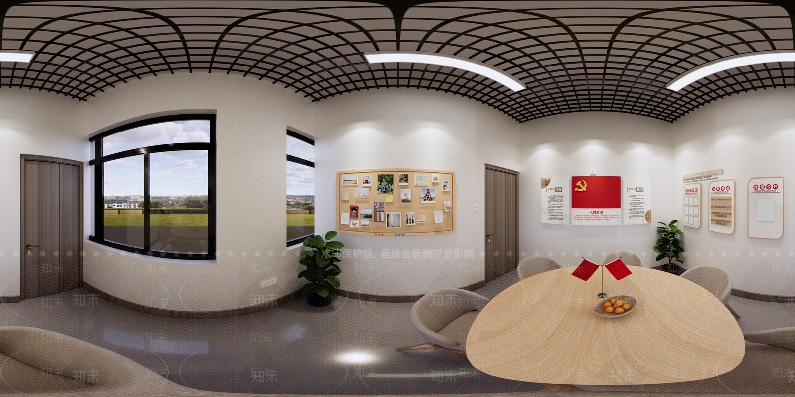 现代党建空间SU模型下载【ID:1149560082】