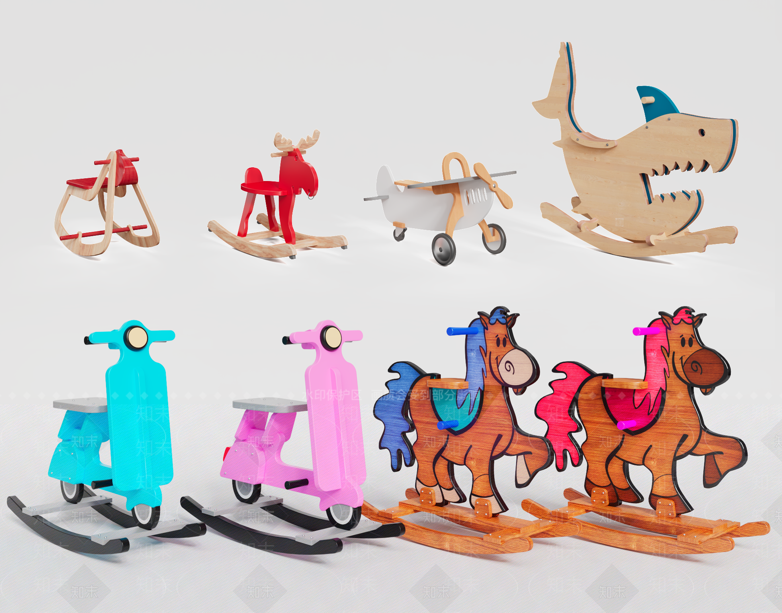 木马3D模型下载【ID:1149565863】