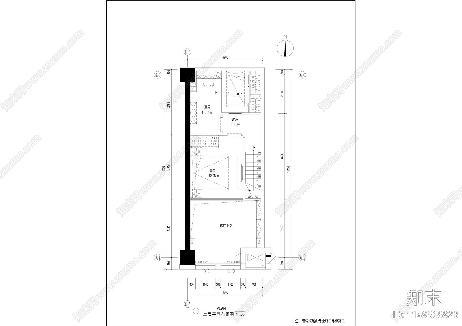 北京金隅样板间cad施工图下载【ID:1149568923】