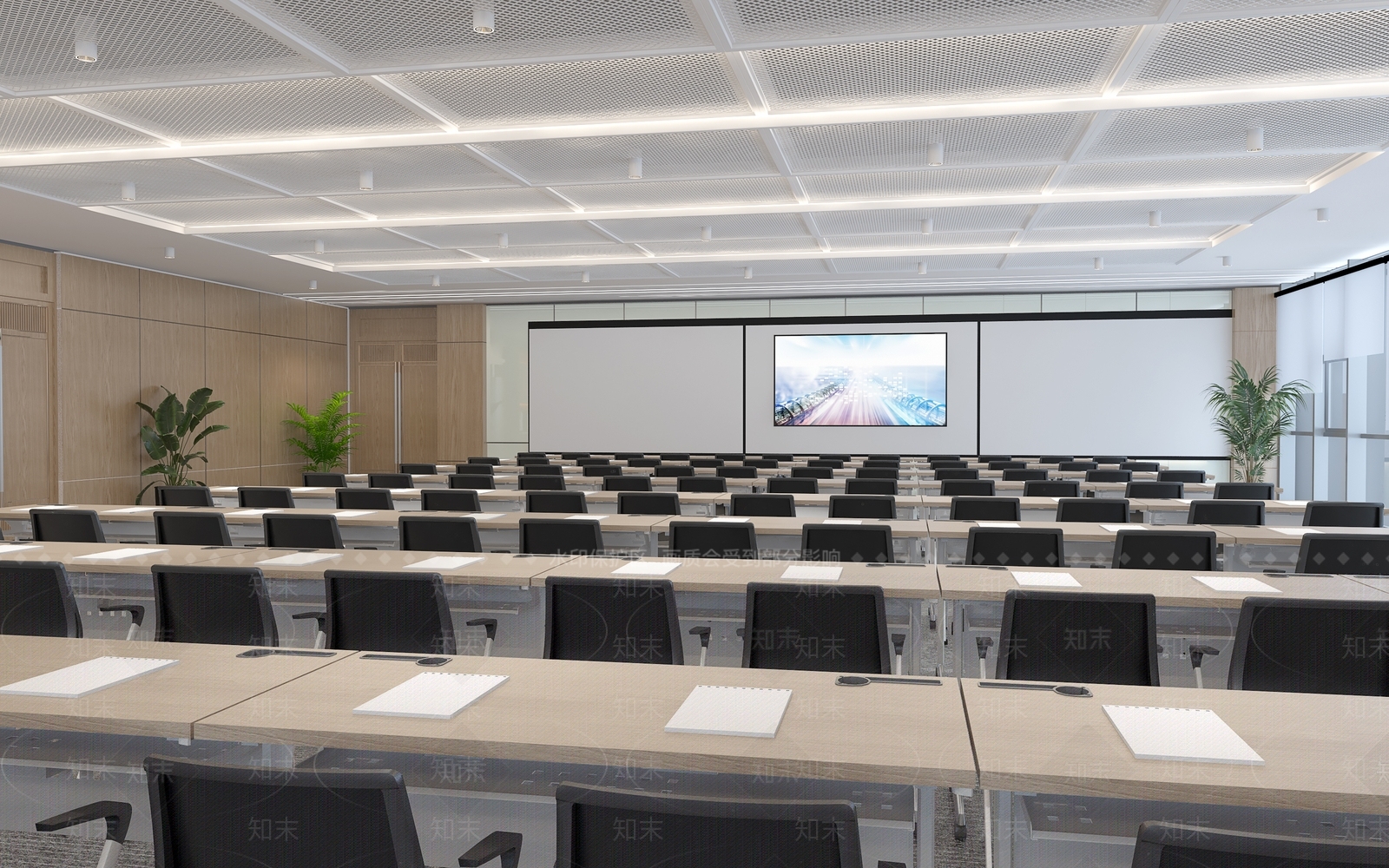 现代报告厅3D模型下载【ID:1214157652】