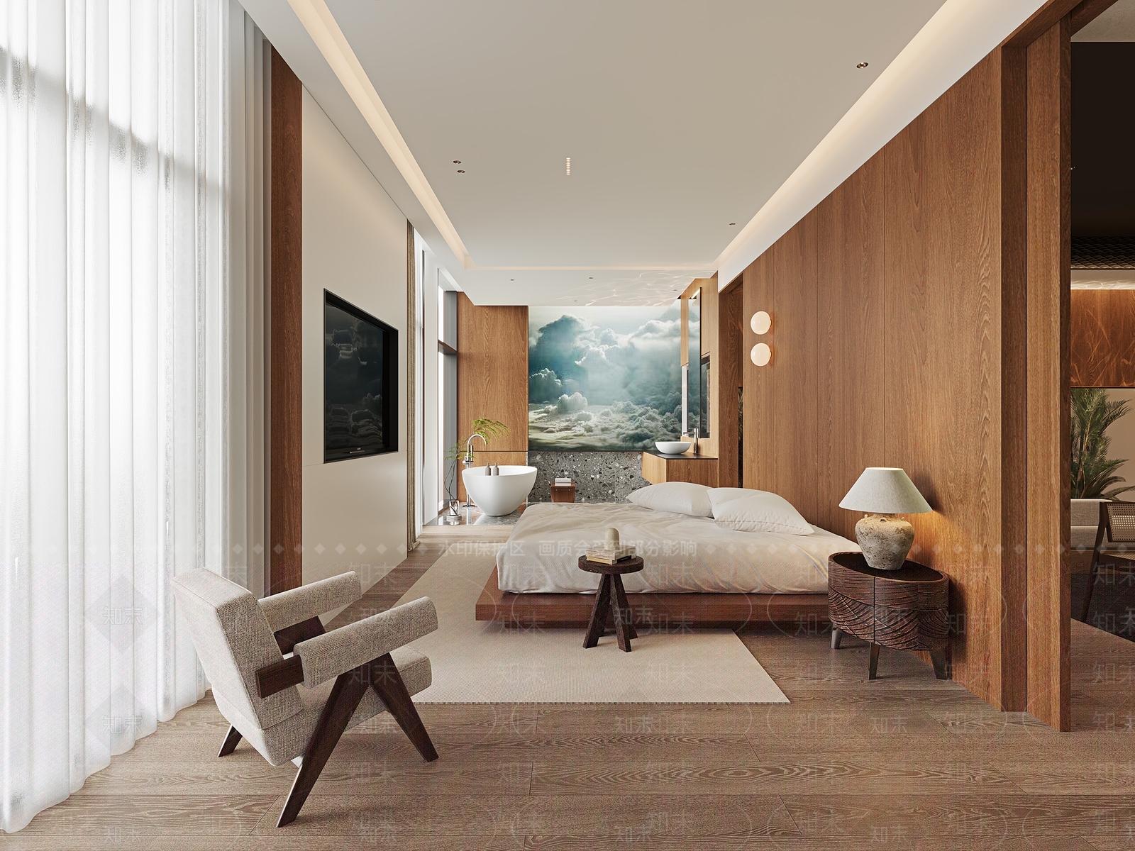 日式主题客房3D模型下载【ID:1149572901】