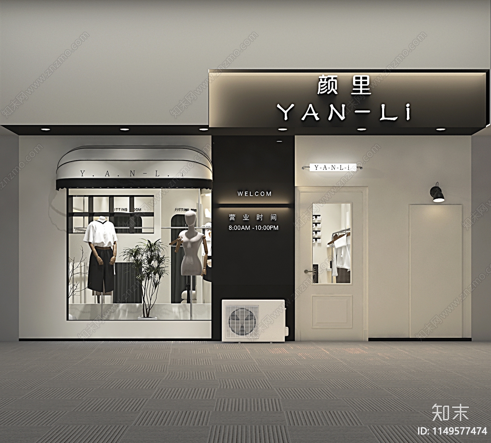 现代女装街边店3D模型下载【ID:1149577474】