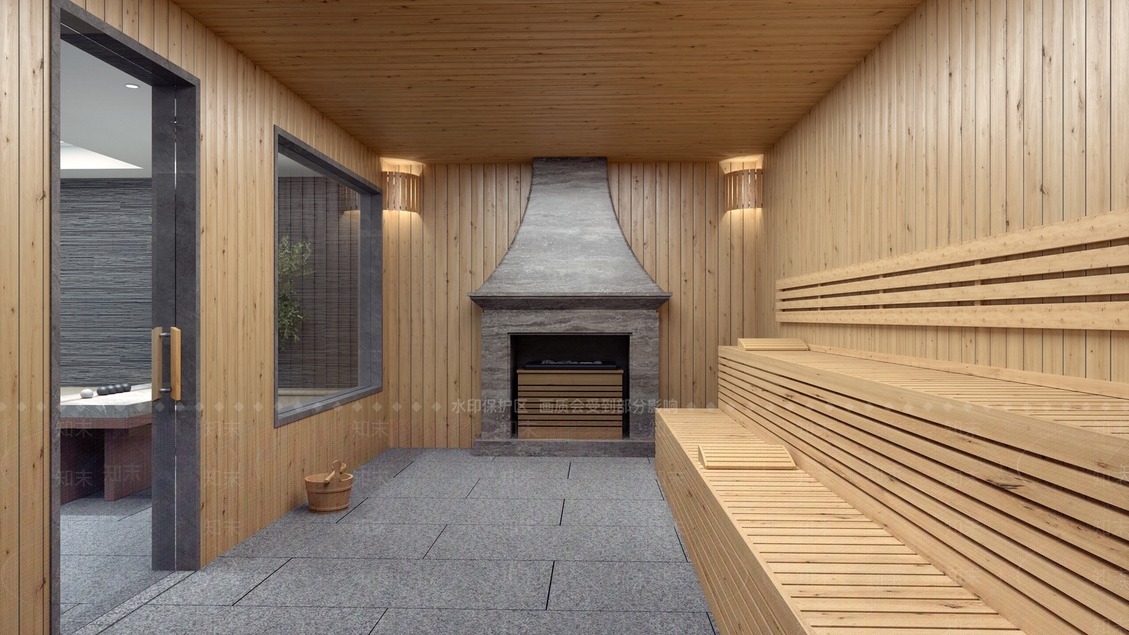 现代桑拿房3D模型下载【ID:1149581806】