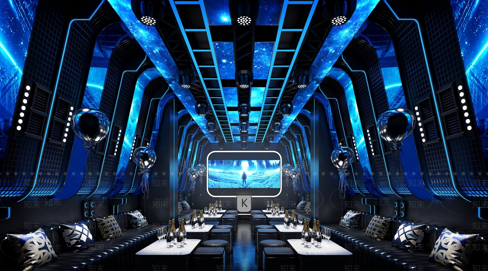 现代酒吧3D模型下载【ID:1149596556】