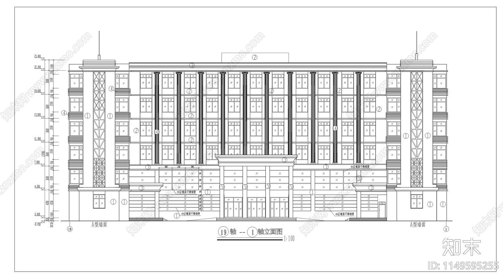 某医院急诊楼建筑cad施工图下载【ID:1149595255】