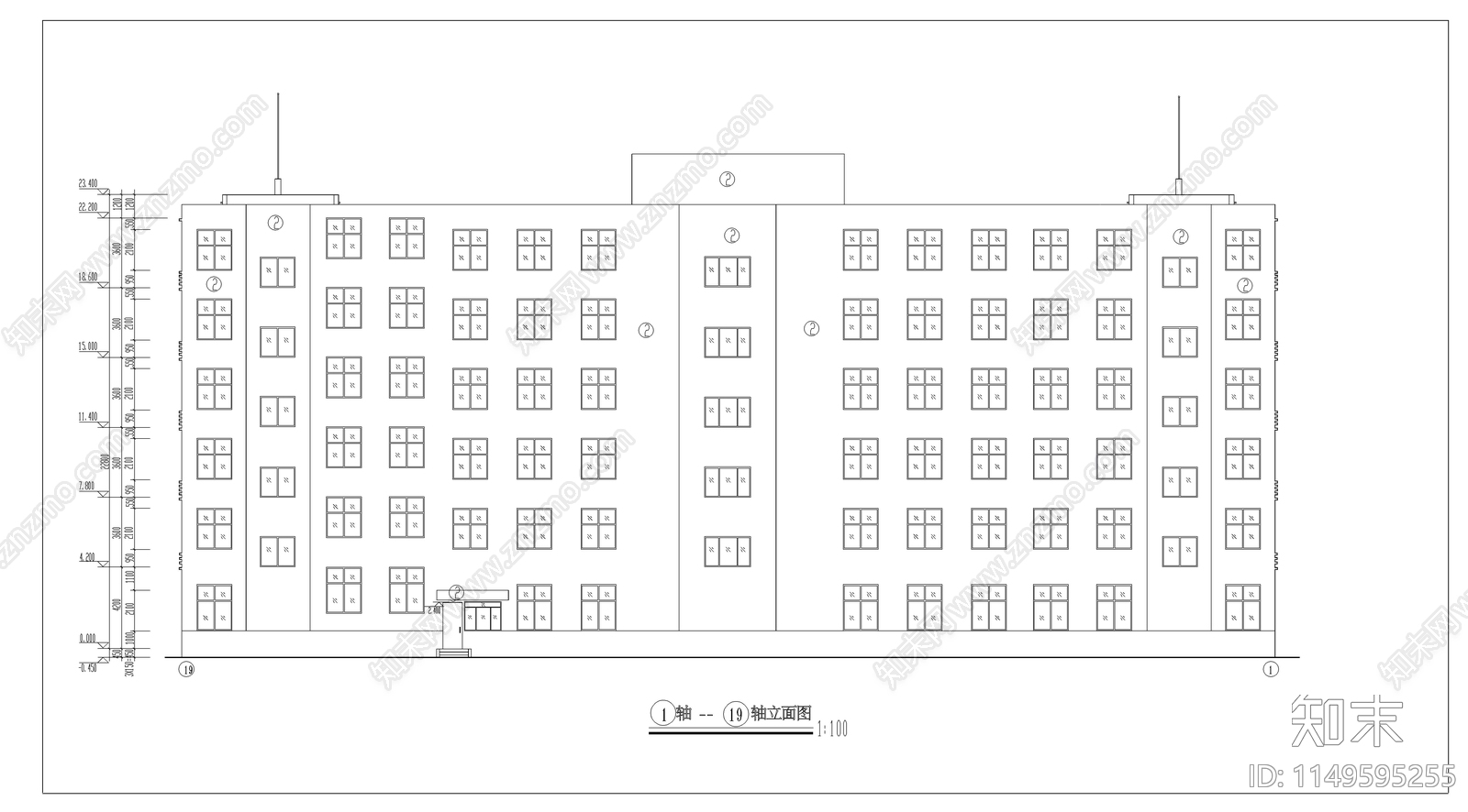 某医院急诊楼建筑cad施工图下载【ID:1149595255】