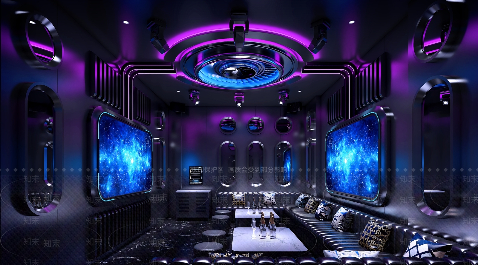 现代酒吧KTV包房3D模型下载【ID:1149597122】