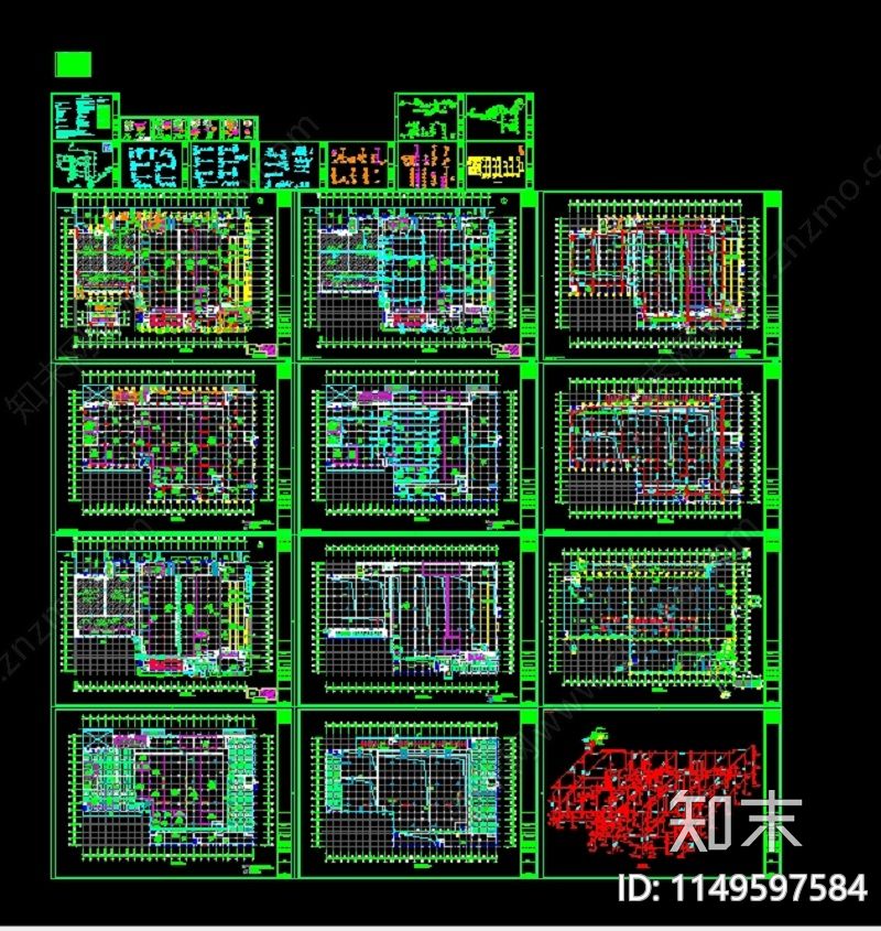 大型车间给排水套图cad施工图下载【ID:1149597584】