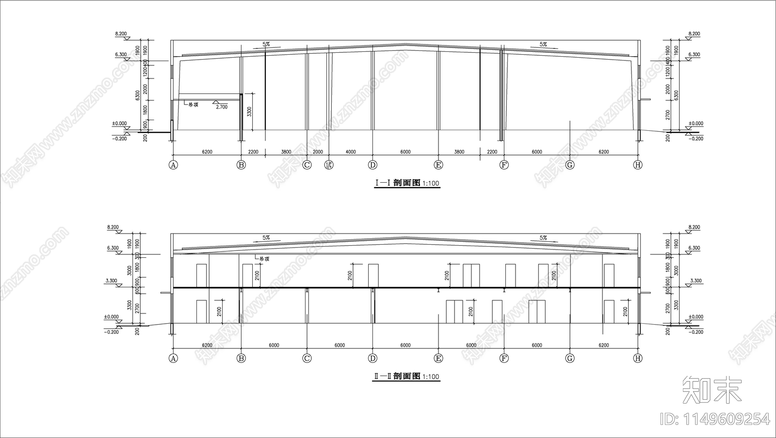 医药主车间建筑cad施工图下载【ID:1149609254】