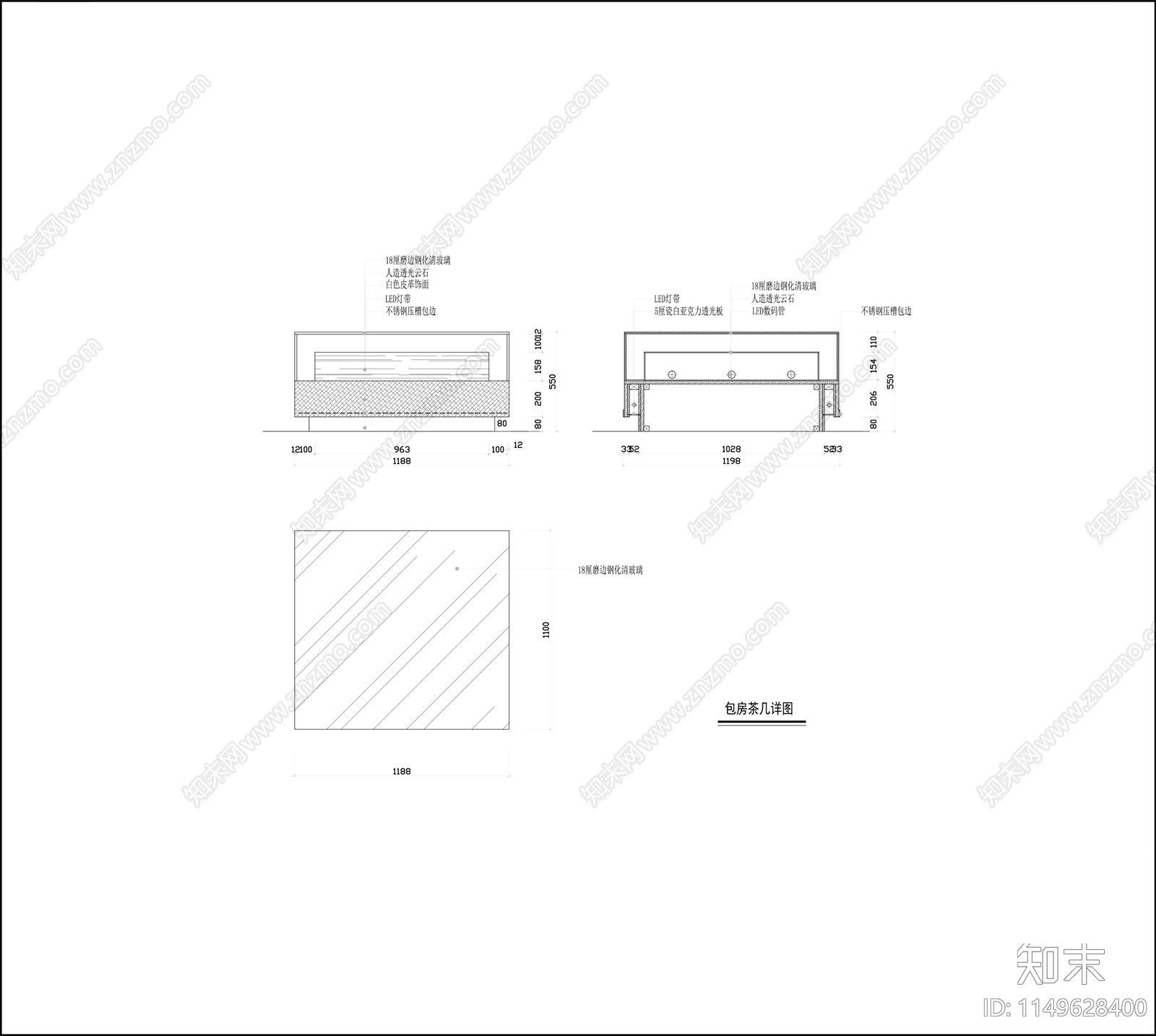 酒吧包房室内cad施工图下载【ID:1149628400】