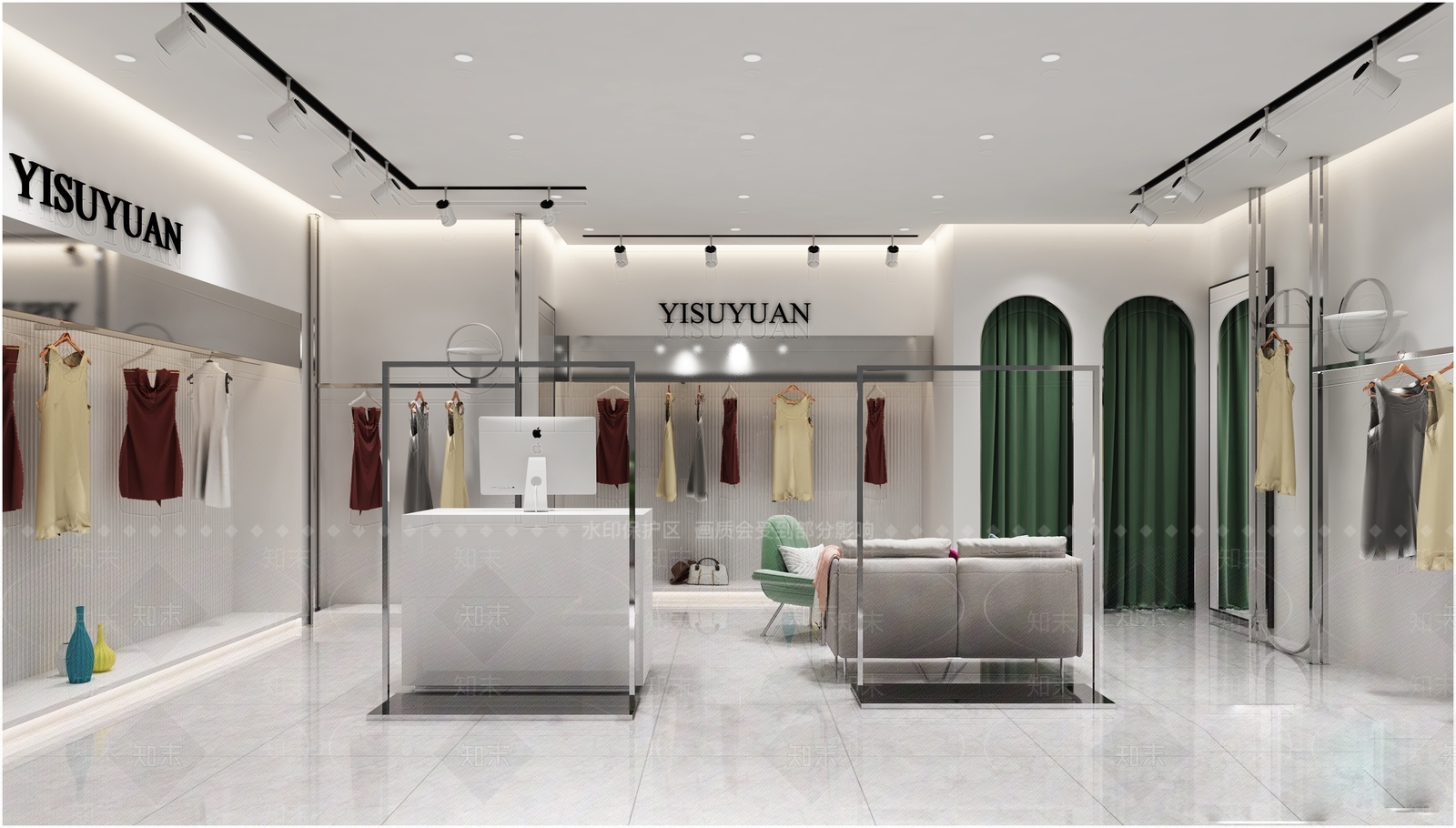 现代女装店3D模型下载【ID:1149736536】