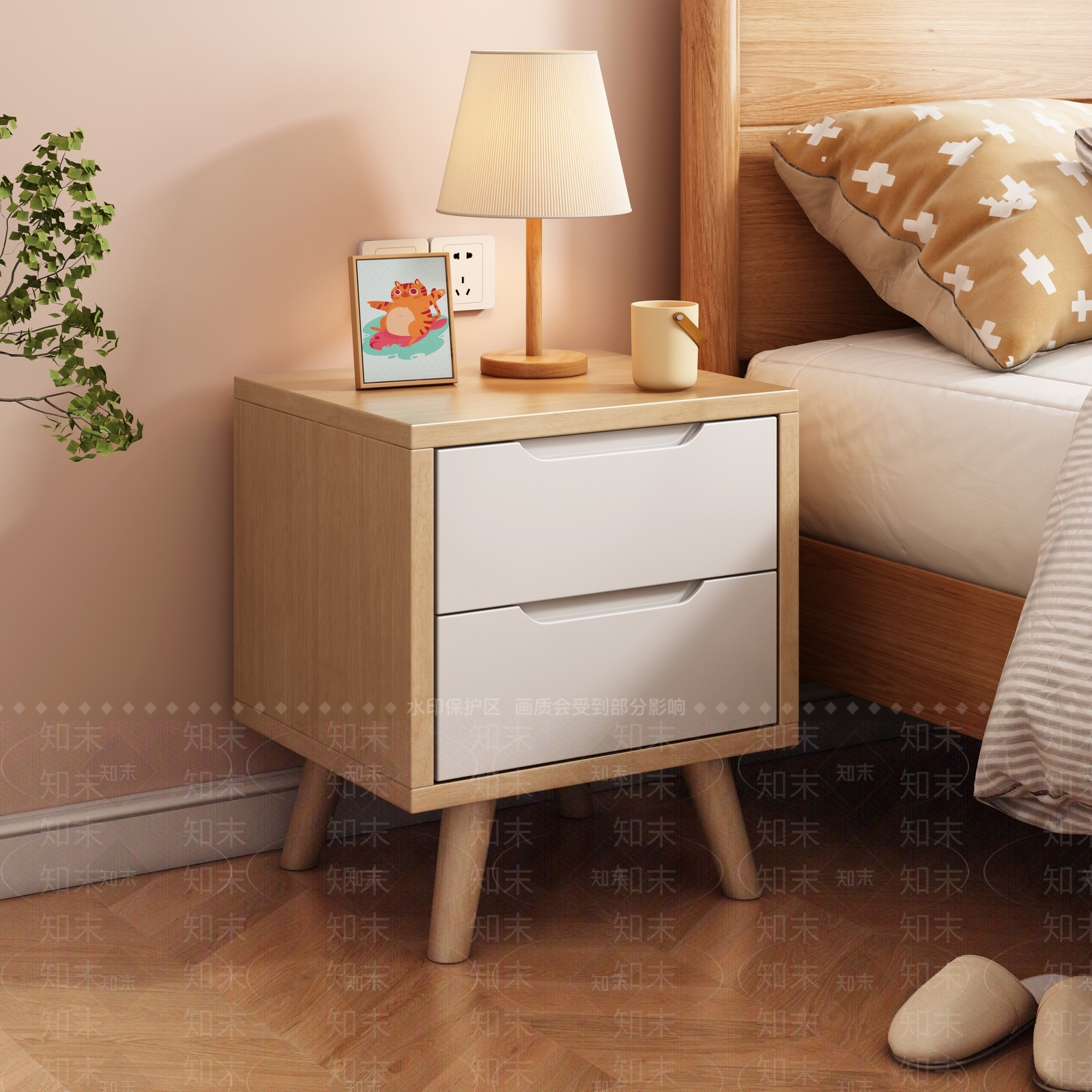 北欧卧室3D模型下载【ID:1149641540】