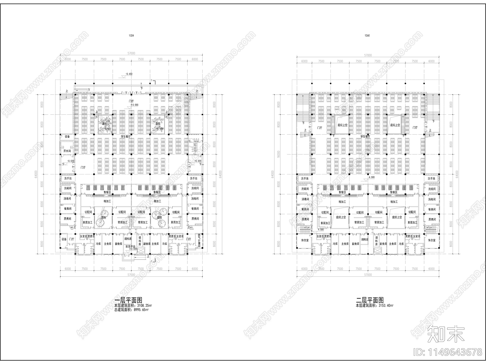 河南农业职业学院cad施工图下载【ID:1149643678】