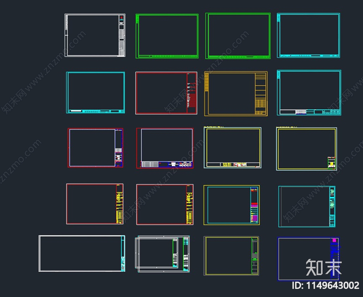 设计专用图框施工图下载【ID:1149643002】