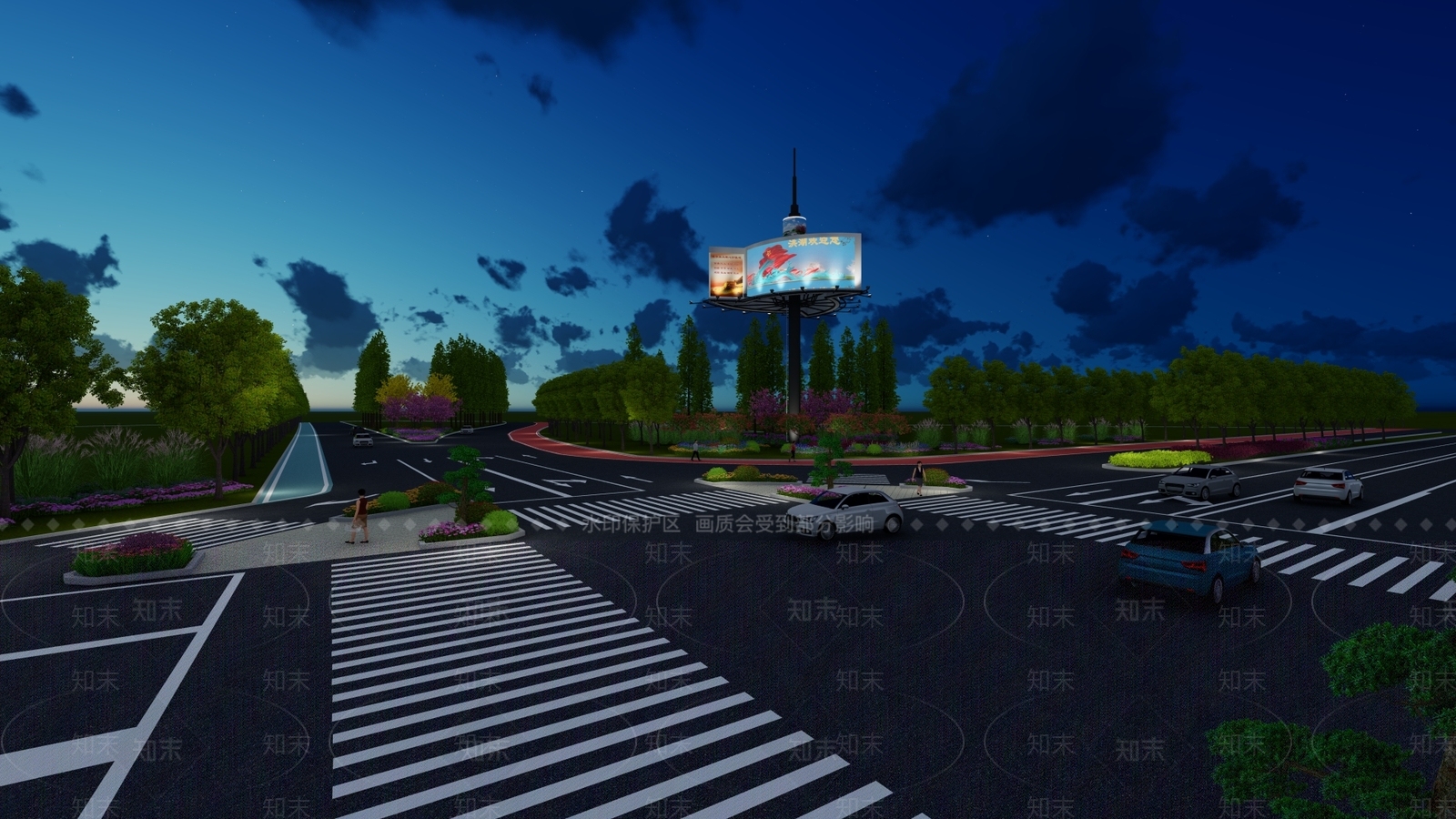 高速公路广告牌SU模型下载【ID:1149644751】