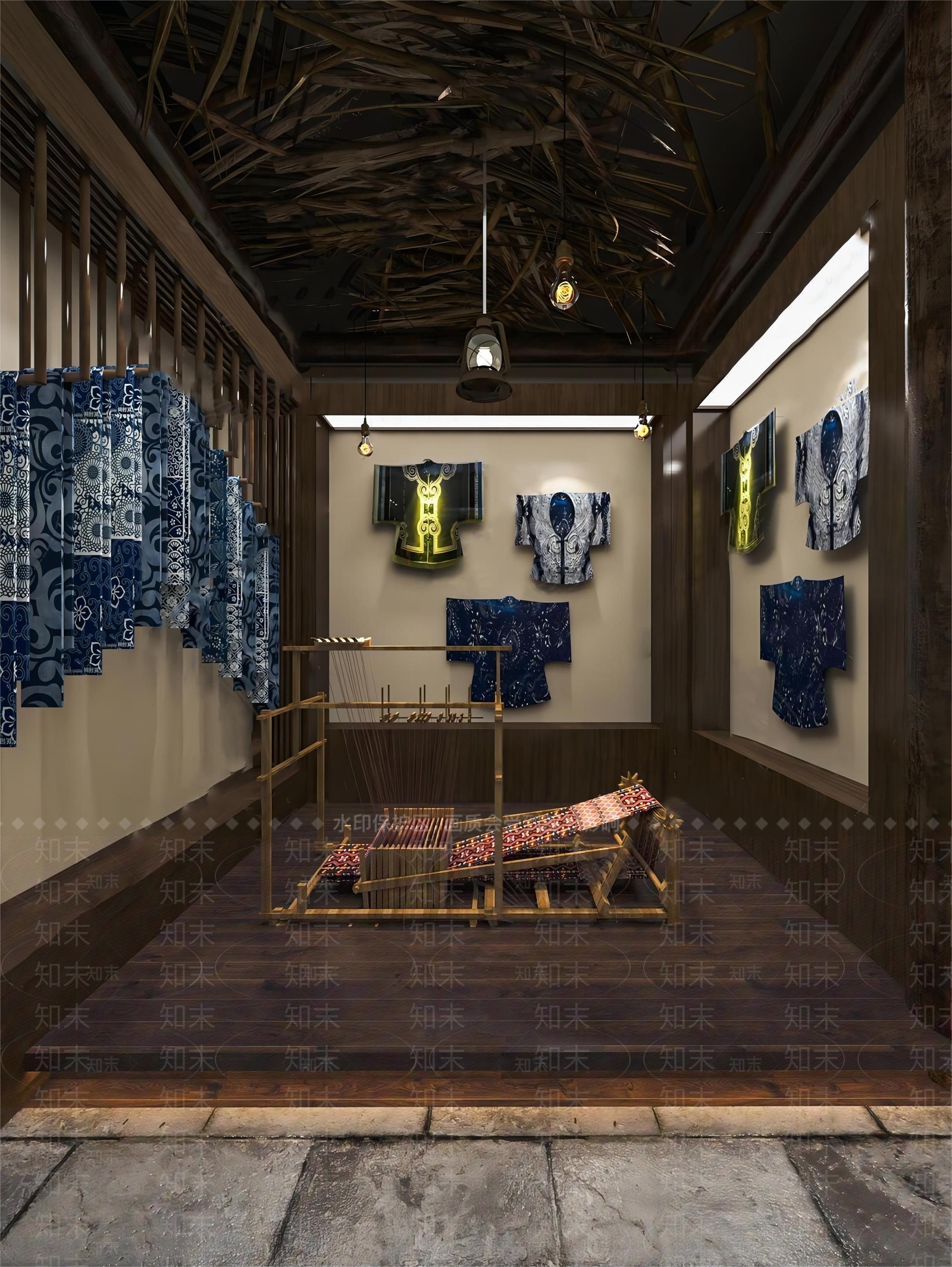 中式文化展馆SU模型下载【ID:1149656919】