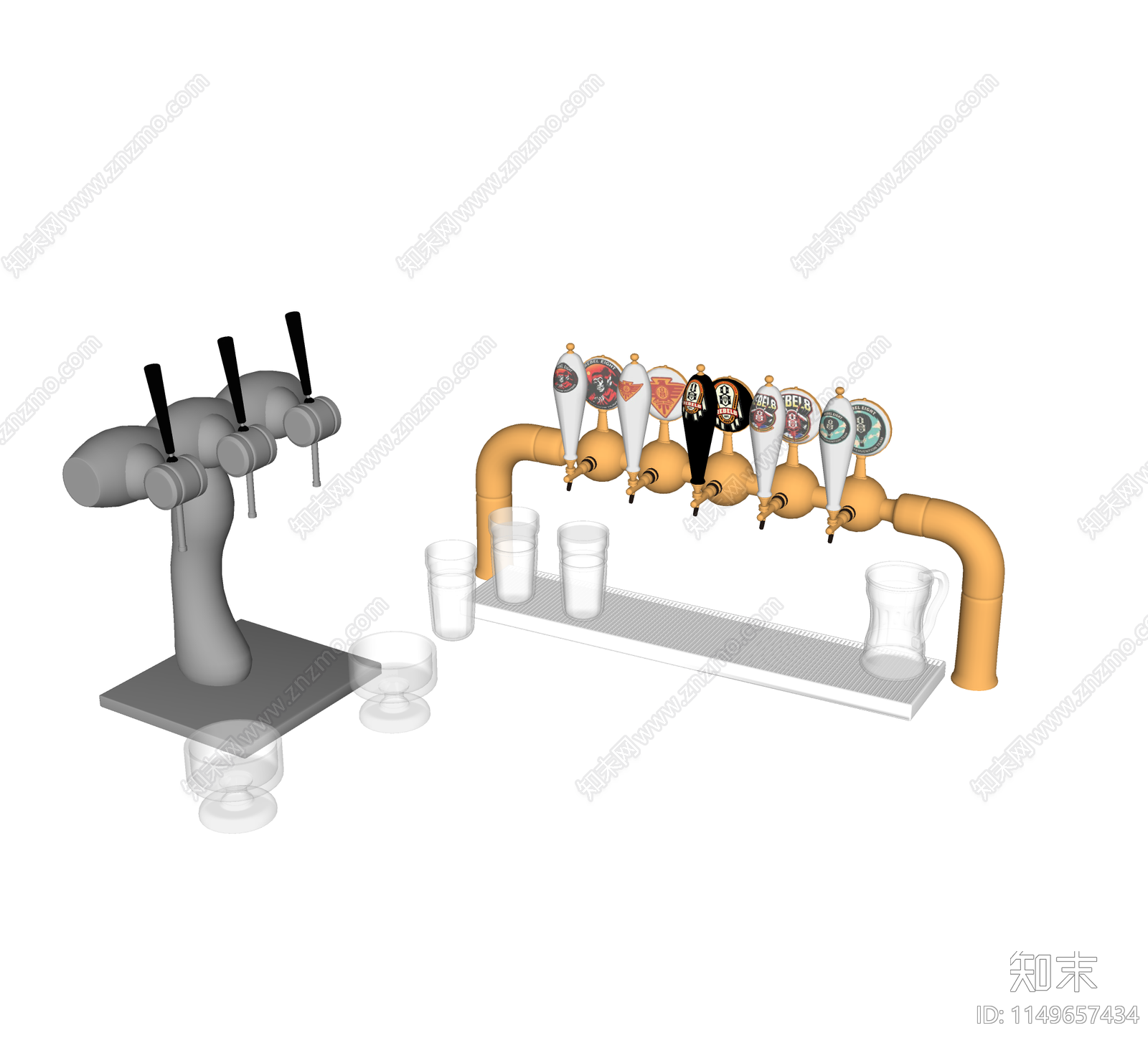 啤酒机SU模型下载【ID:1149657434】