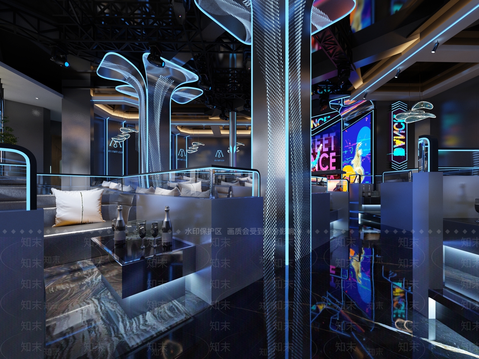 现代酒吧3D模型下载【ID:1149665136】