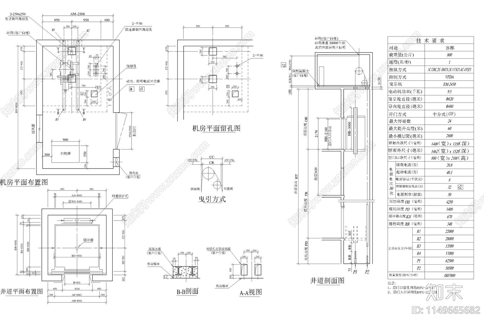 85套电梯节点施工图下载【ID:1149665682】