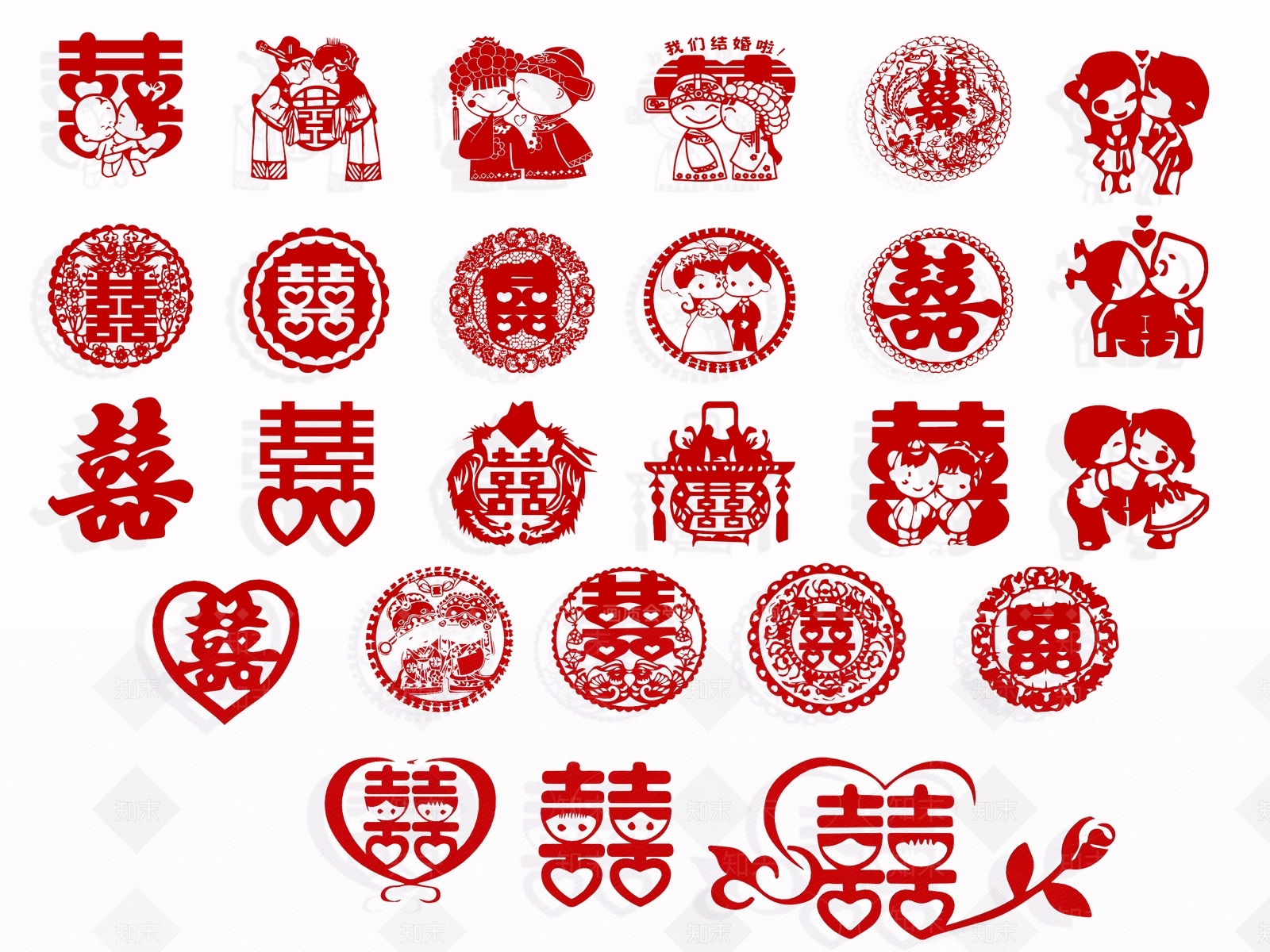 中式剪纸墙饰3D模型下载【ID:1149665843】