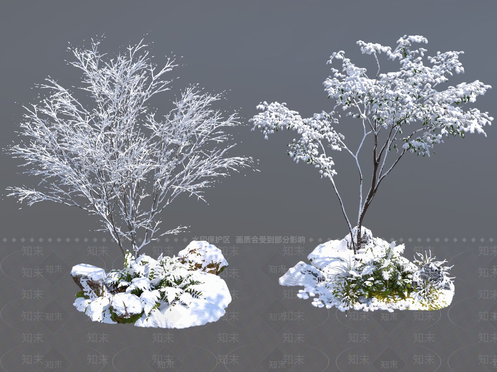 景观庭院小品树木3D模型下载【ID:1149781582】