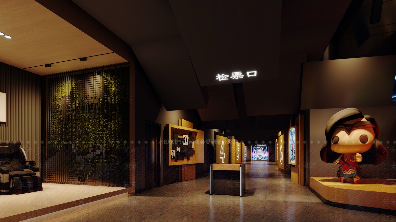 现代中影电影院3D模型下载【ID:1149667989】