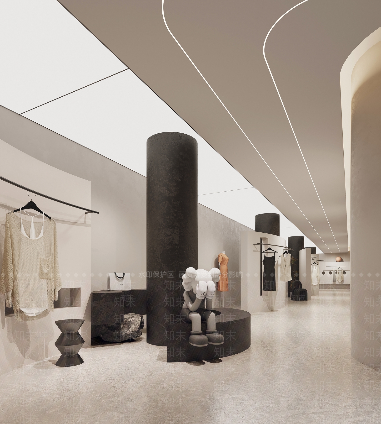 现代服装鞋店3D模型下载【ID:1149682564】