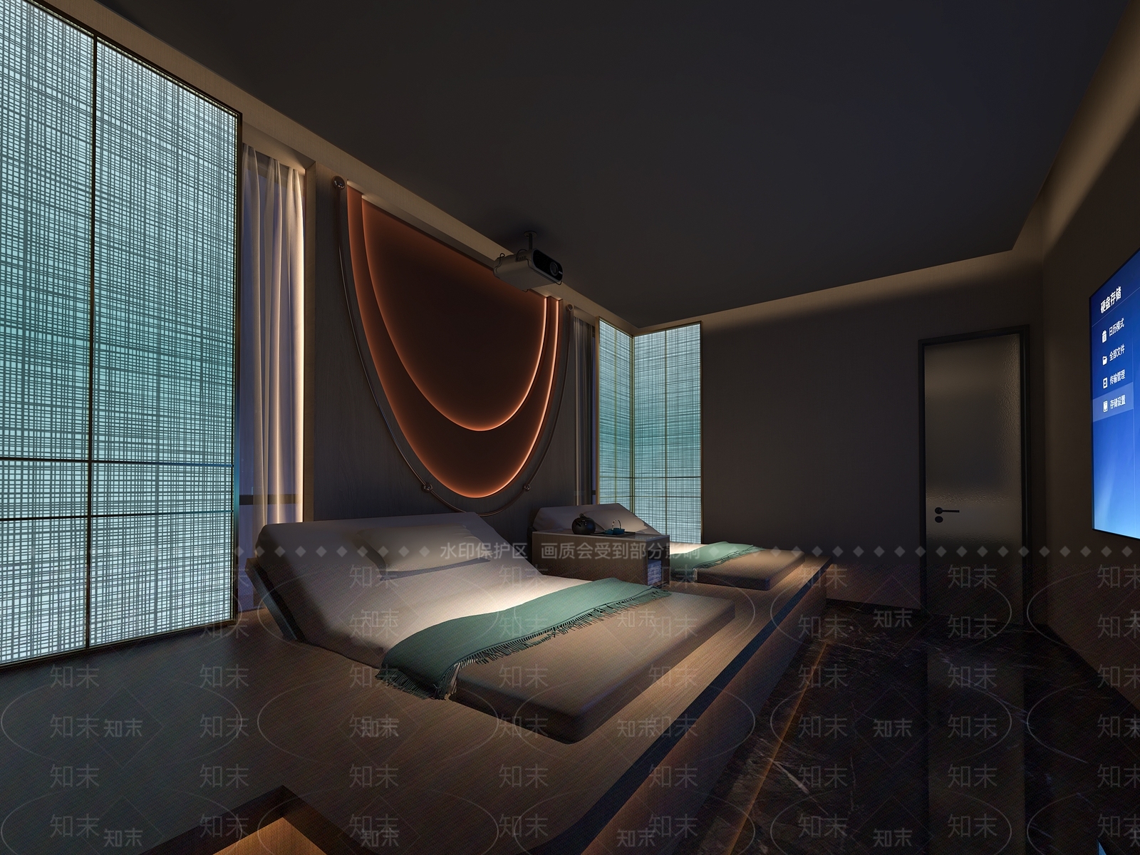 现代美容SPA店3D模型下载【ID:1149690221】